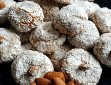 Load image into Gallery viewer, Gluten free and dairy free amaretti biscuits handmade in Sydney perfect gift for friends family colleagues sweet Italian treats
